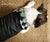 Waterproof lined dog coat - black and geometric print (SMALL)
